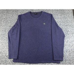 Vortex Optics Pullover Mens XL Purple Long Sleeve Crew Neck Logo Patch Heathered